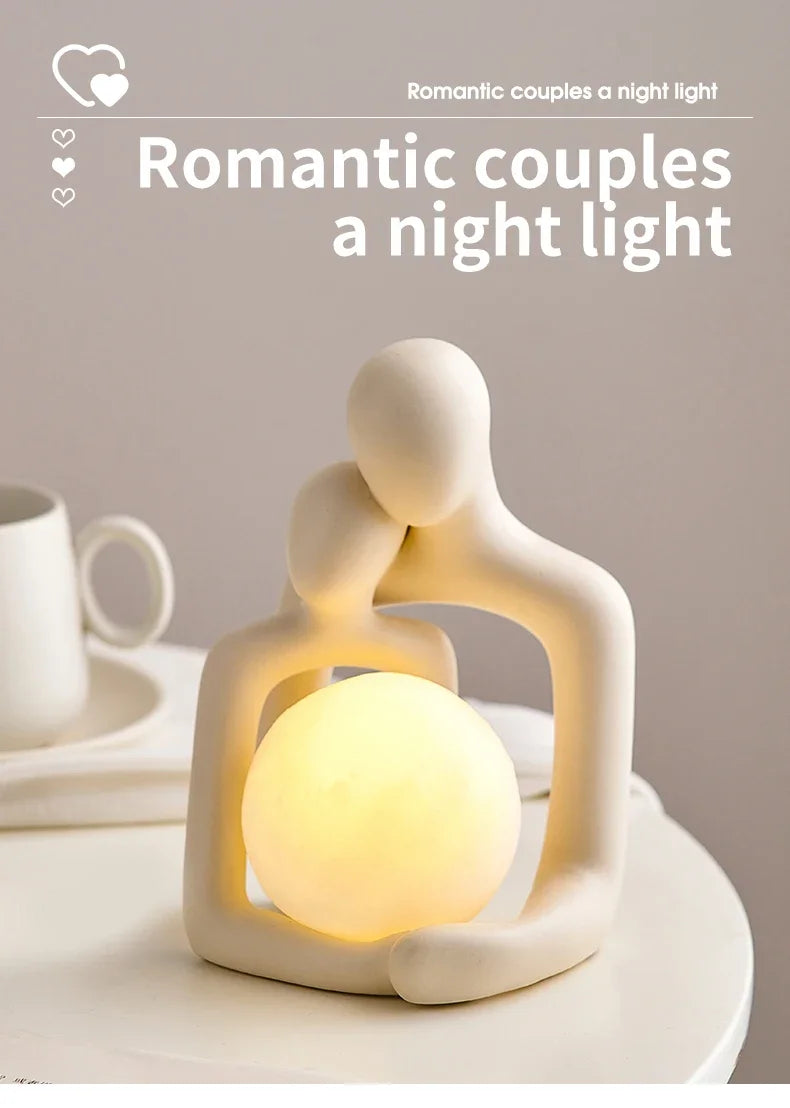 Nordic Couple Table Lamp - Home Decor & Christmas Gift