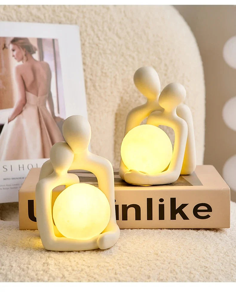 Nordic Couple Table Lamp - Home Decor & Christmas Gift
