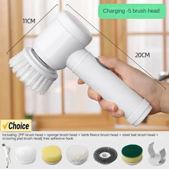 Bathroom Electric Cleaning Brush - Spin Scrubber for Easy Cleaning