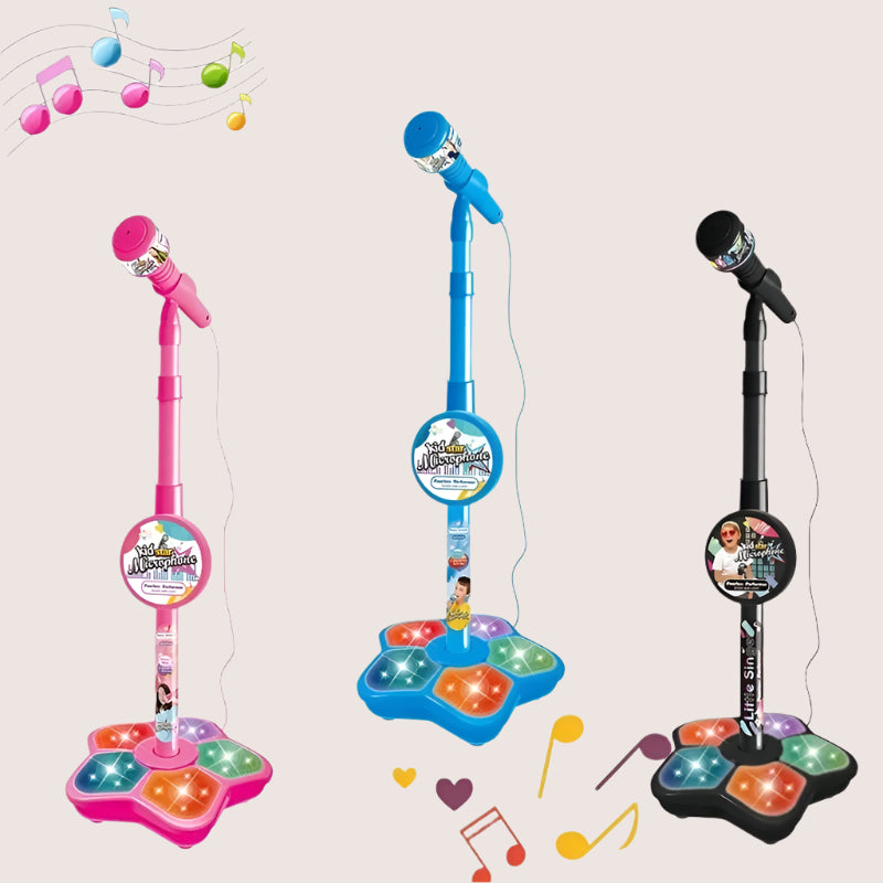 Kids Microphone with Stand - Karaoke Toy for Boys & Girls