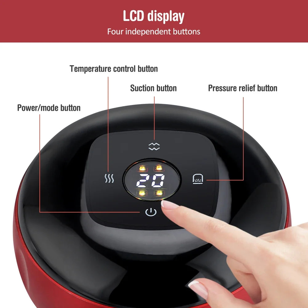 Electric Cupping Massage Device - Heating & Suction Cups