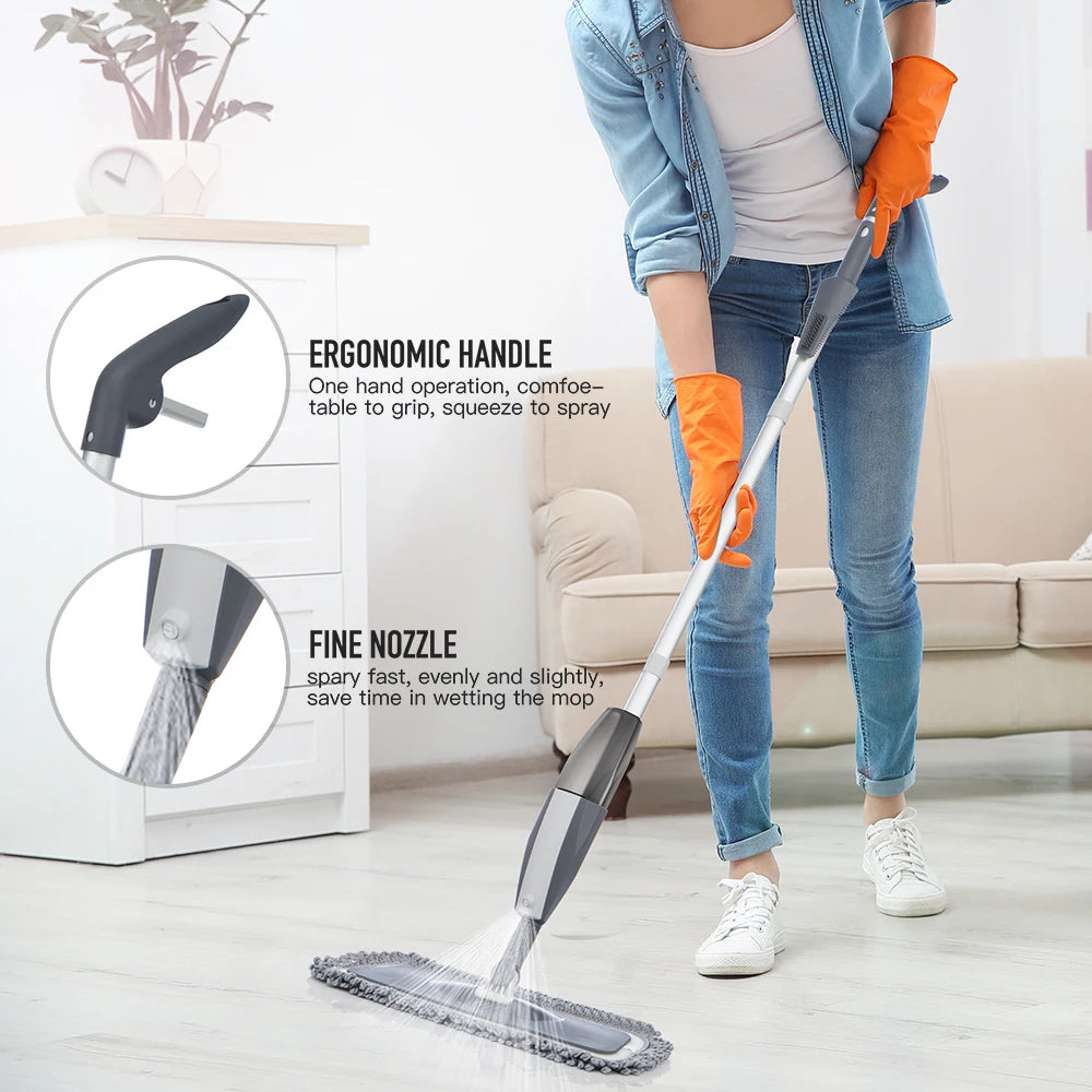 Magic Spray Mop - Reusable Pads for Wooden Floors