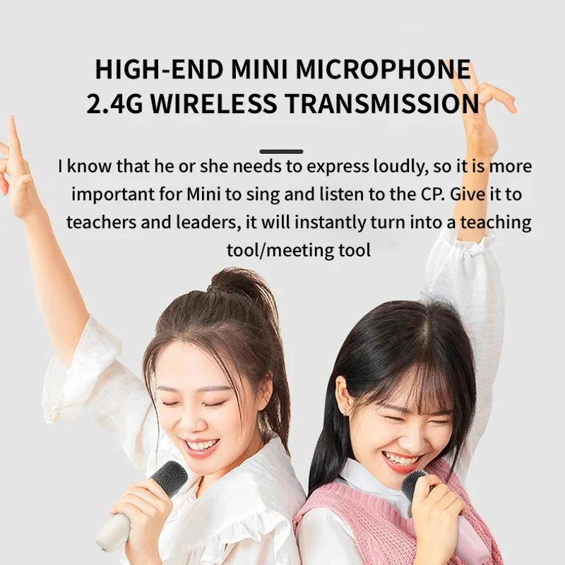 K12 Karaoke Machine - Portable Bluetooth Speaker with Mics