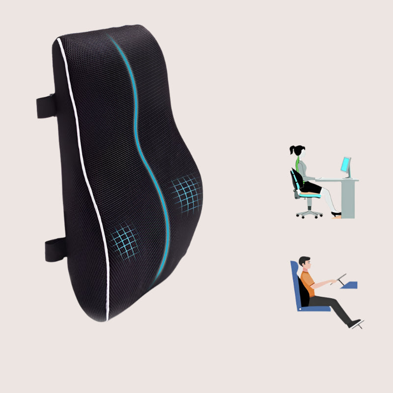Memory Foam Car Seat Cushion - Non-Slip Support for Office & Gaming Chairs