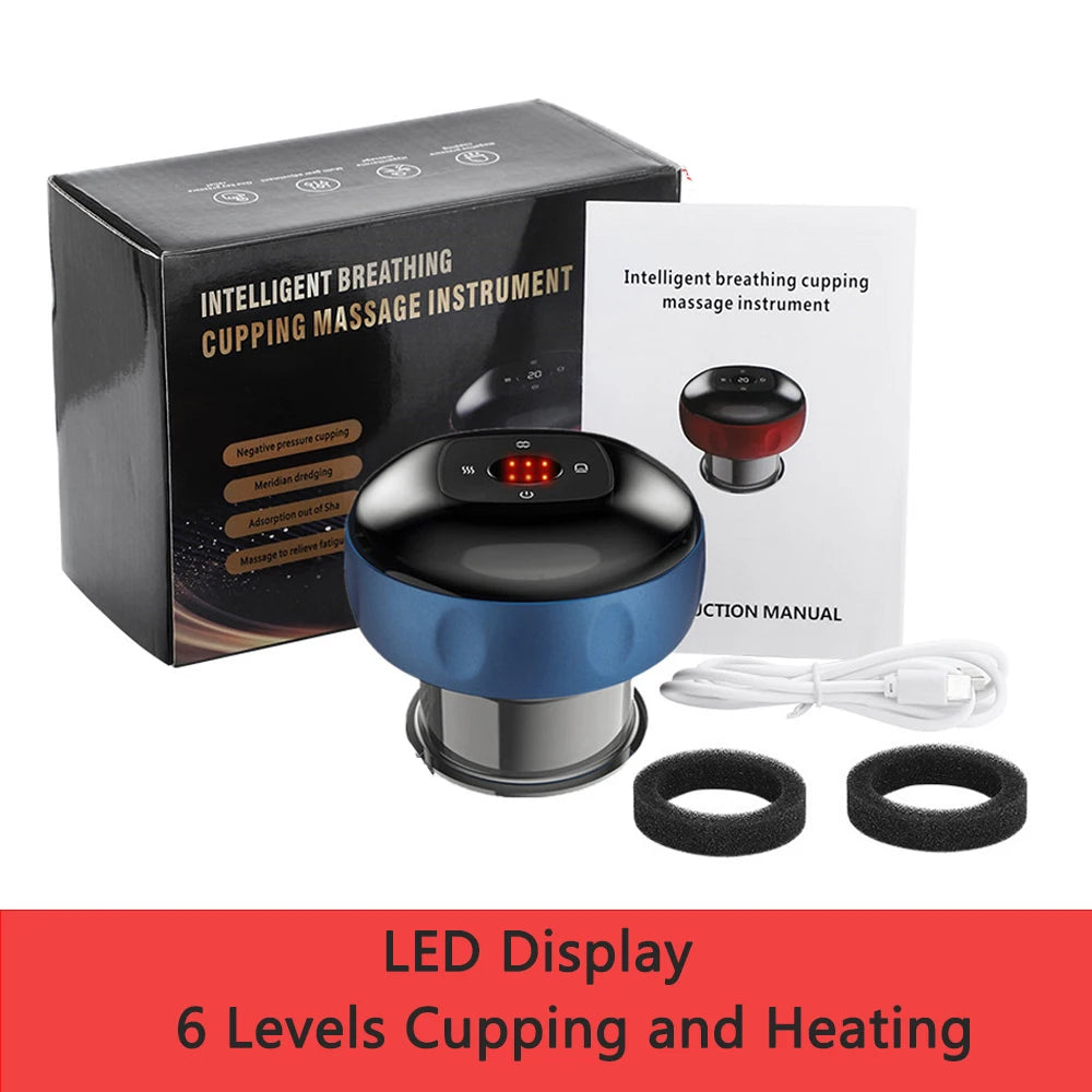 Electric Cupping Massage Device - Heating & Suction Cups