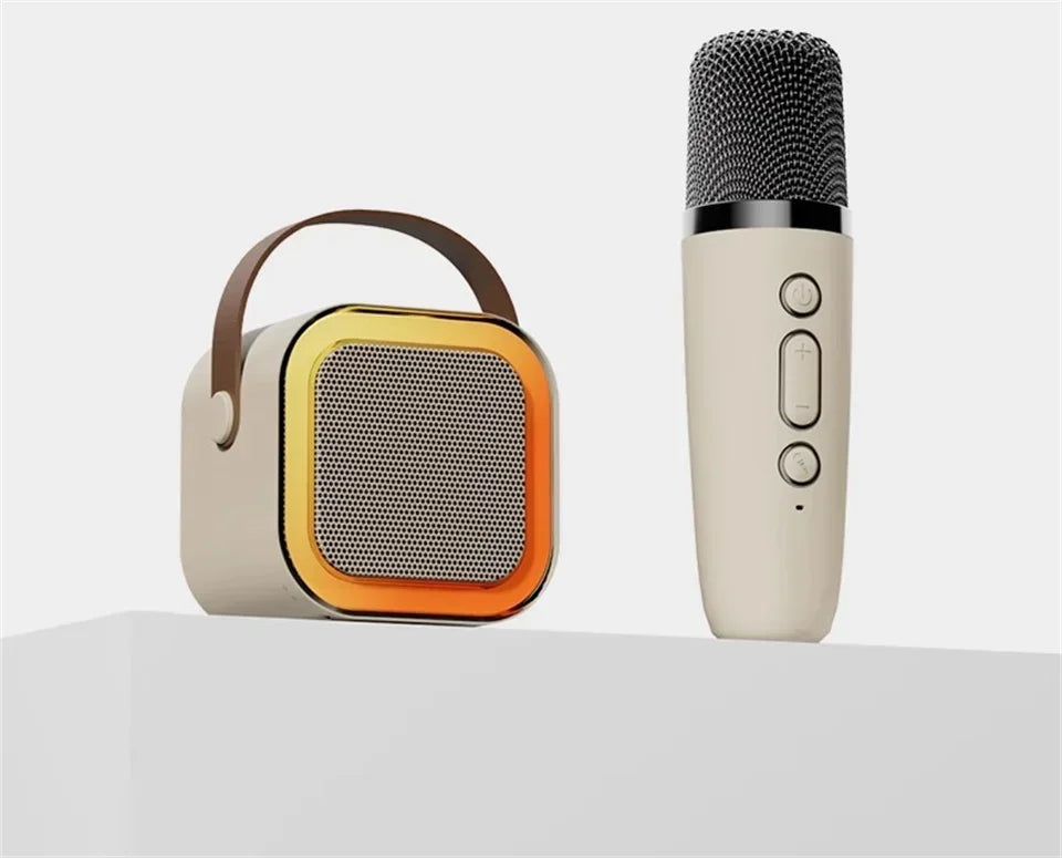 K12 Karaoke Machine - Portable Bluetooth Speaker with Mics