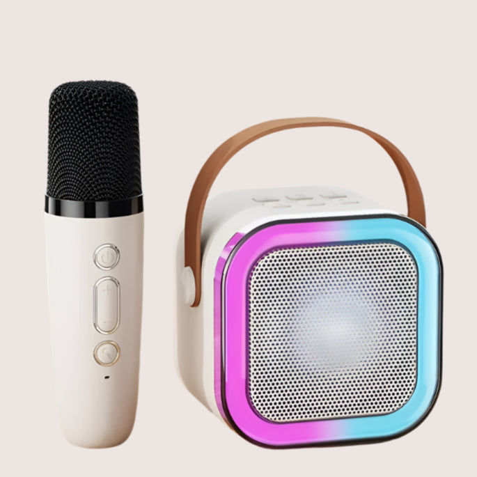 K12 Karaoke Machine - Portable Bluetooth Speaker with Mics