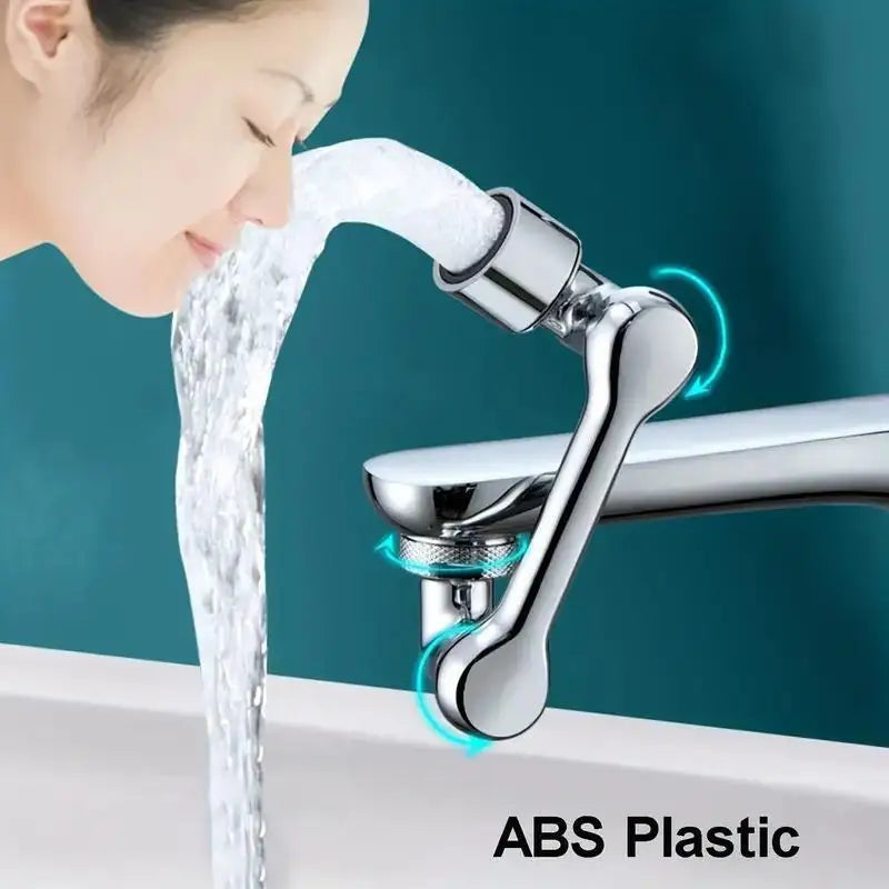 Rotating Faucet Aerator - Plastic Splash Filter with Extender for Kitchen Taps