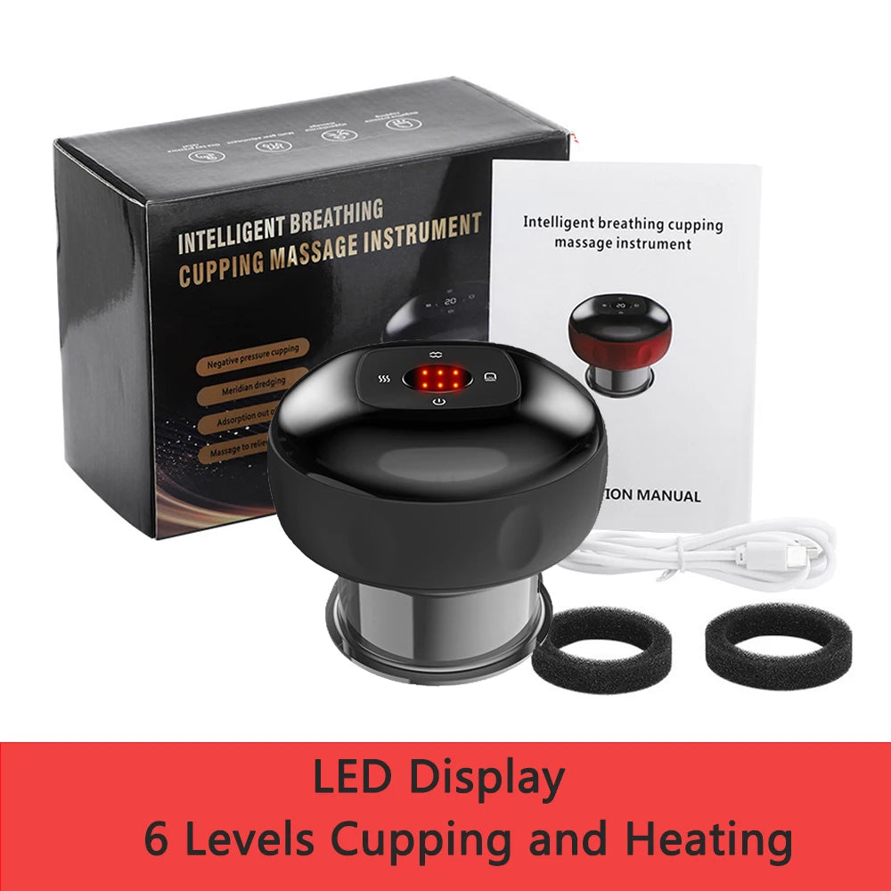 Electric Cupping Massage Device - Heating & Suction Cups