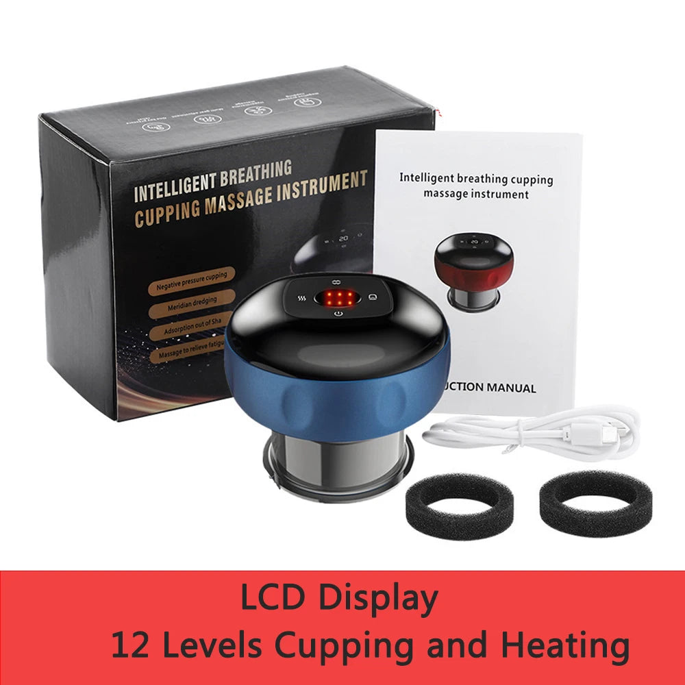 Electric Cupping Massage Device - Heating & Suction Cups