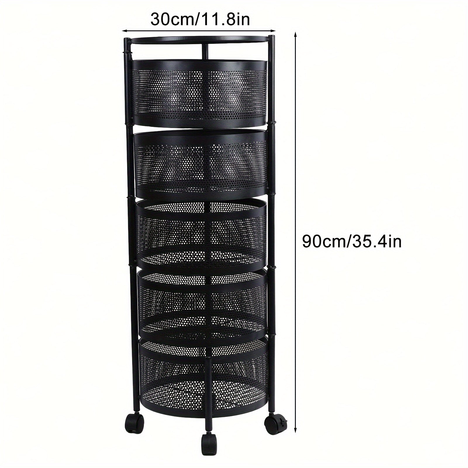 Rotating Kitchen Storage Rack – Multi-Layer Shelf