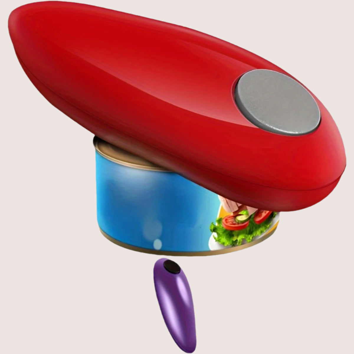 Electric Can Opener - Hands-Free Operation, Smooth Edge Design