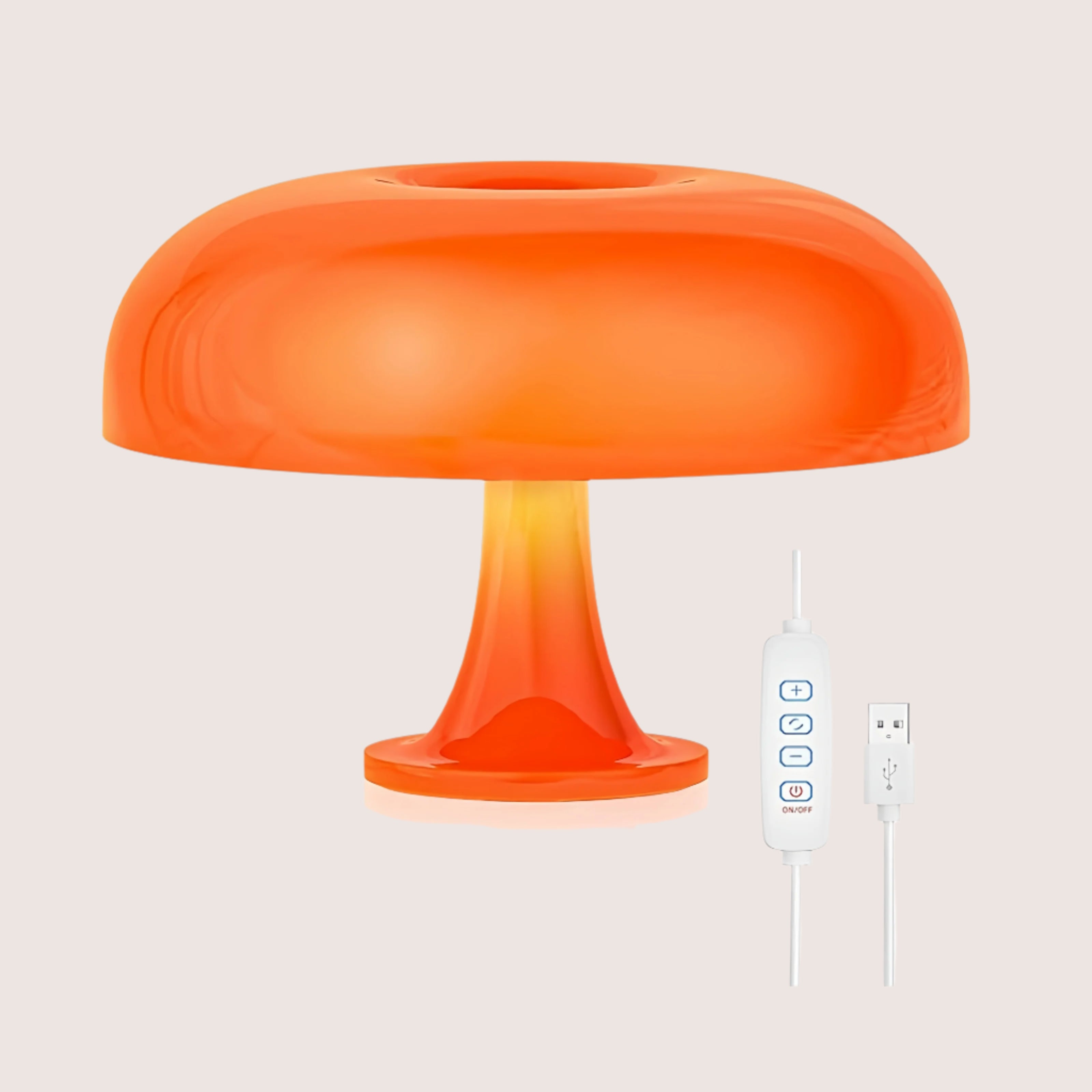 Mushroom LED Table Lamp – Dimmable USB Desk Light