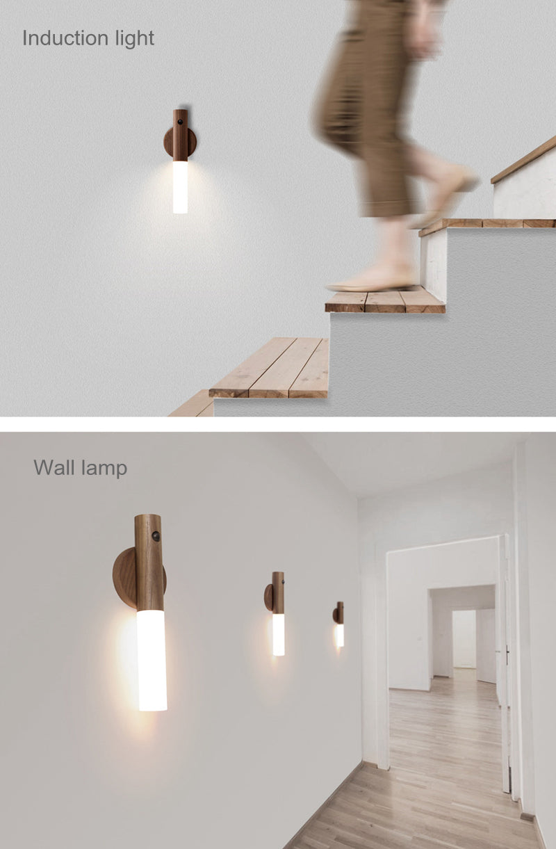 Magnetic Motion Sensor Night Light - Rechargeable LED with Auto PIR