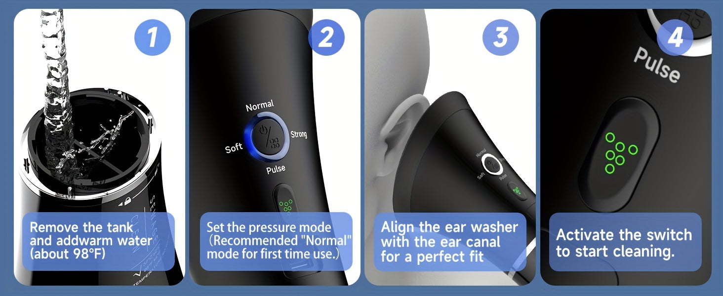 Electric Ear Wax Removal System - Water Powered Cleaning Tool
